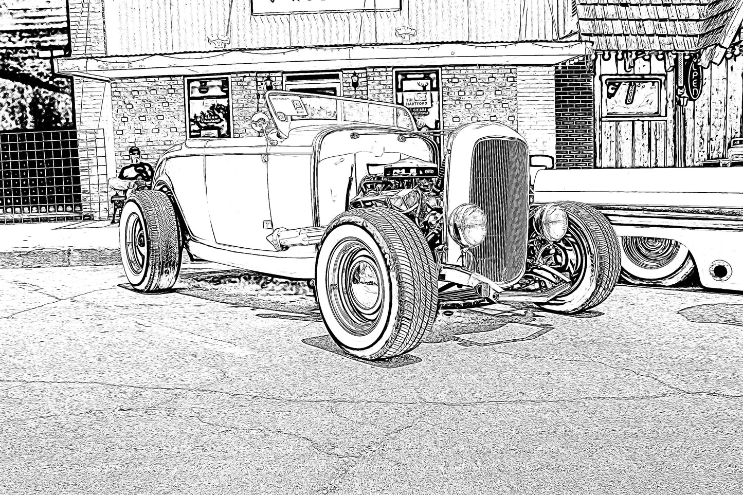 Original Hot Rod Coloring Book