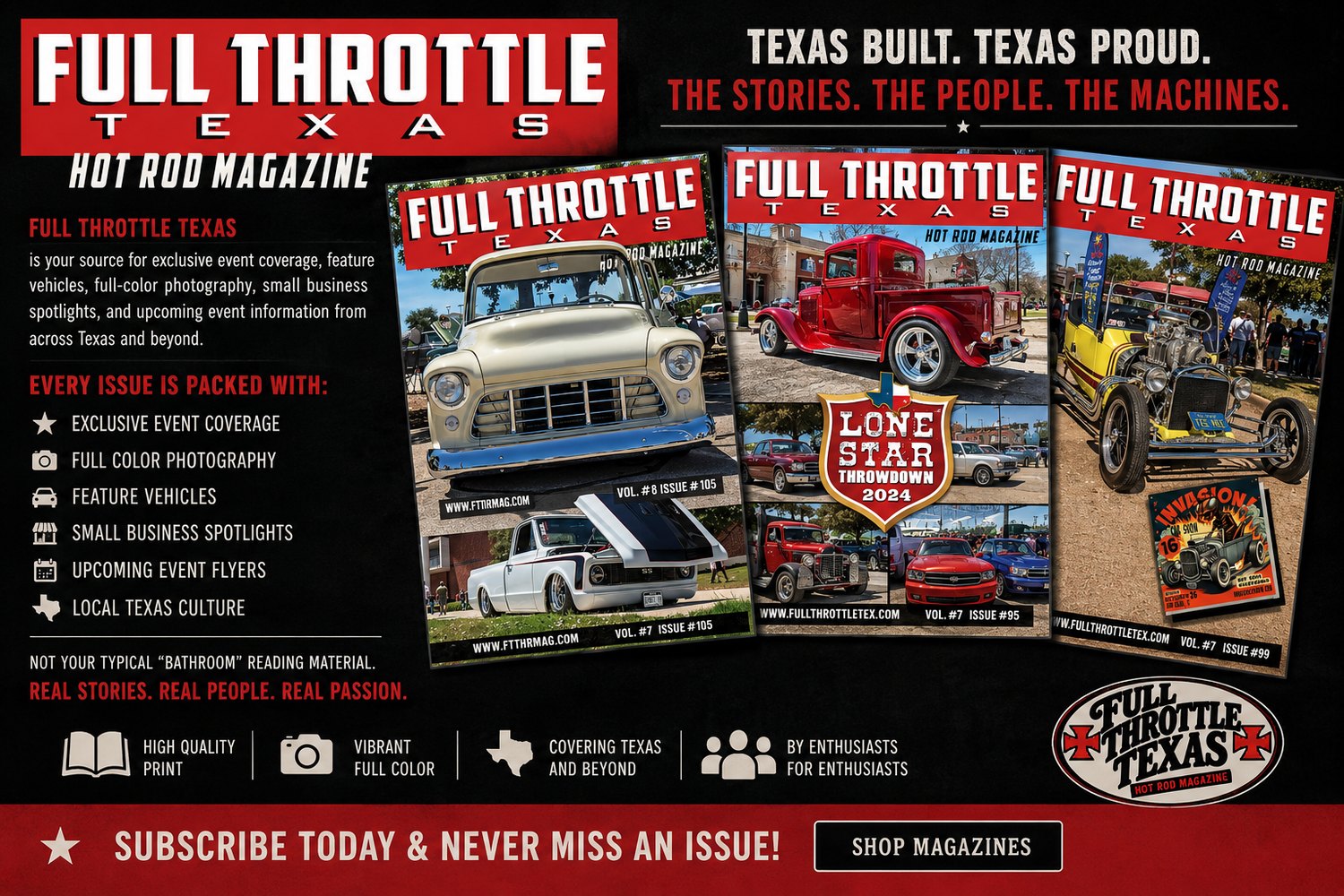 Built on Passion. Fueled by Memories. Driven by Culture.