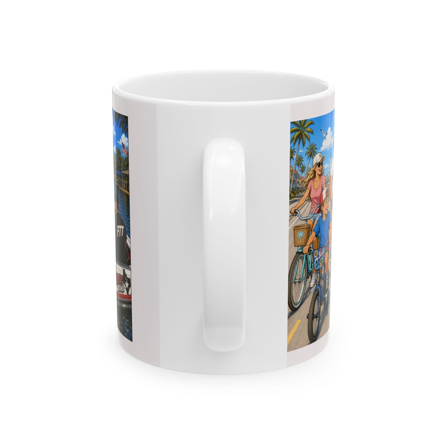 Beach Jeep Mug — Retro Surf Road Trip Ceramic Coffee Cup (11oz/15oz)