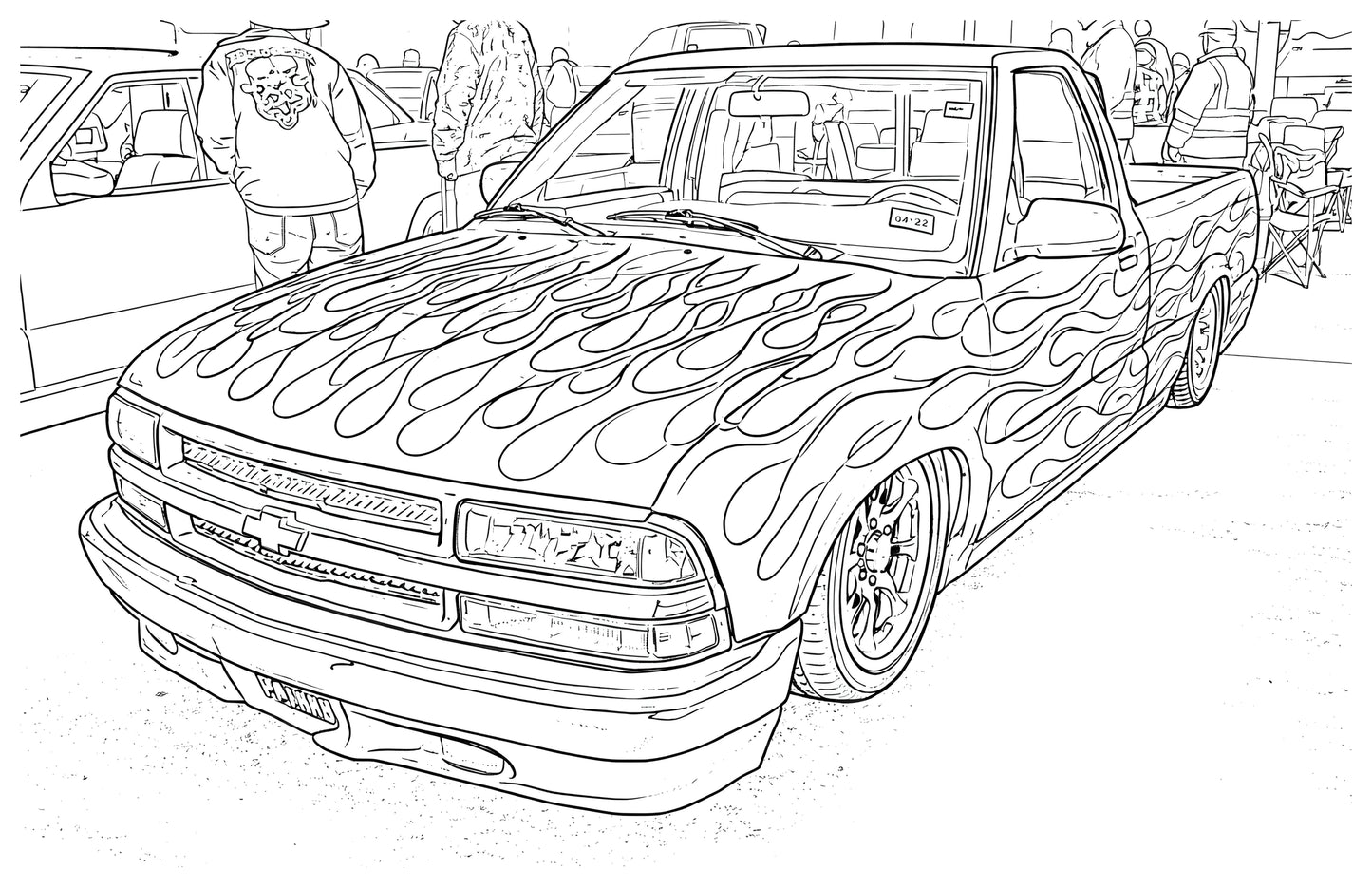 "Mini Trucks 2" The Coloring Book