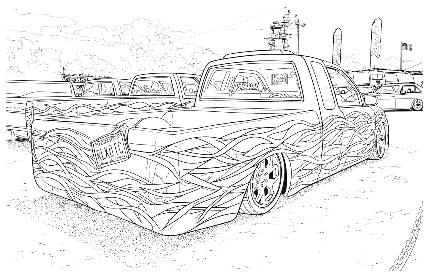 "Mini Trucks 2" The Coloring Book