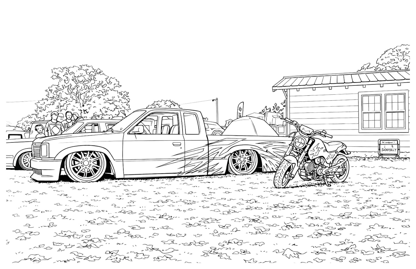 "Mini Trucks 2" The Coloring Book