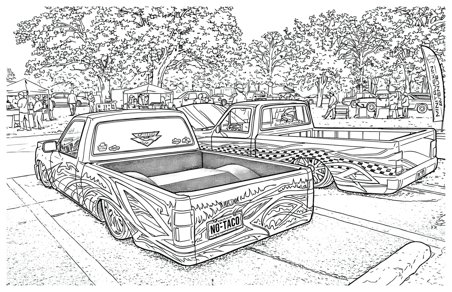 "Mini Trucks 2" The Coloring Book