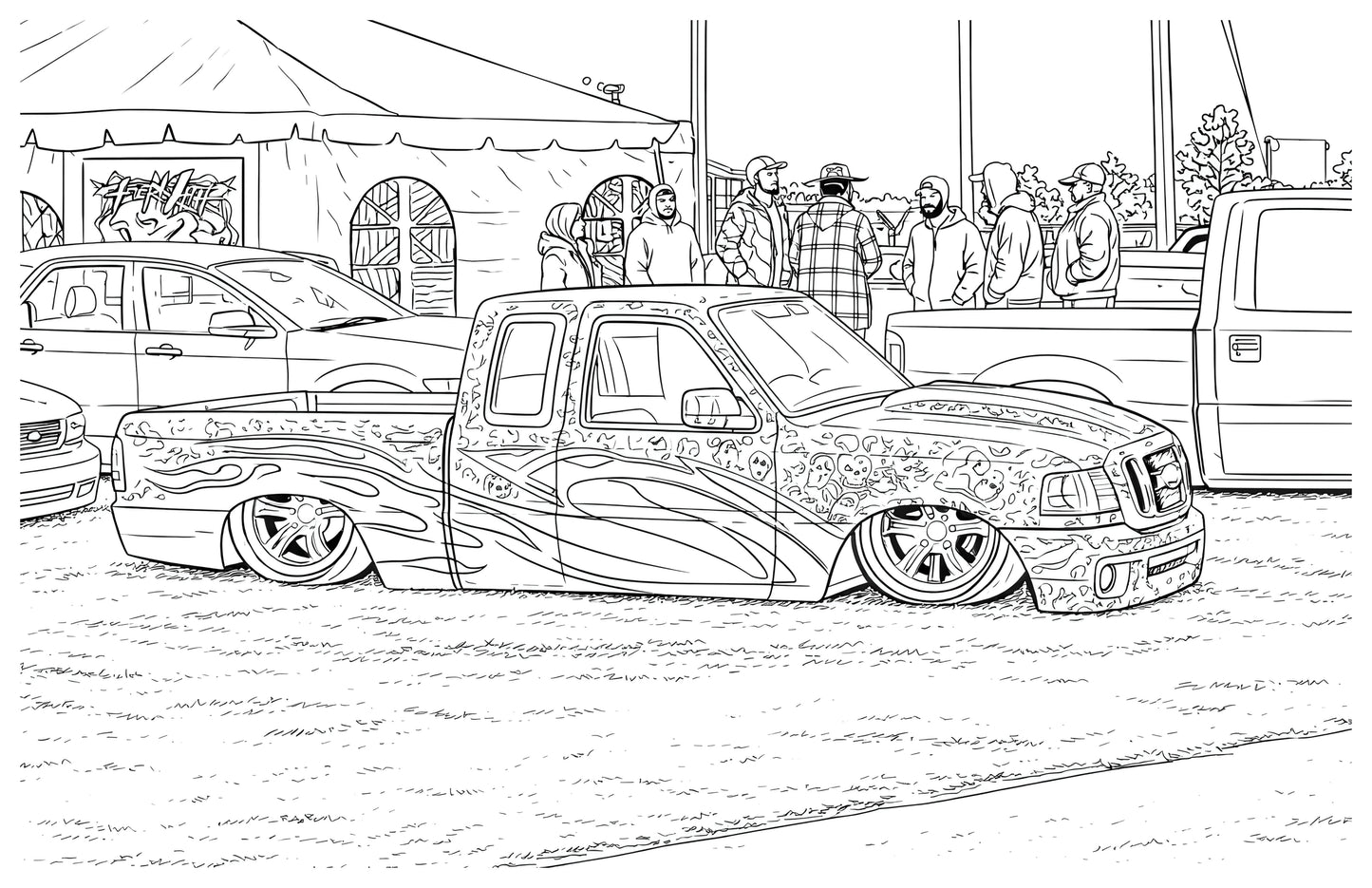"Mini Trucks 2" The Coloring Book