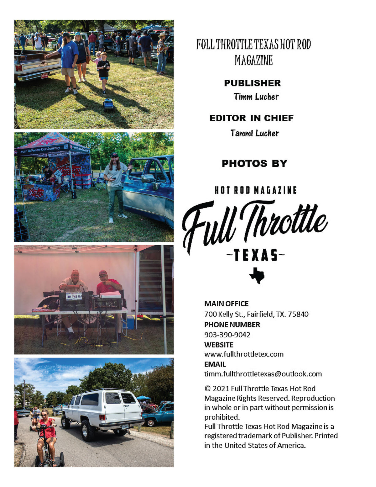 C10s in the Park 2025 – Full Throttle Texas Hot Rod Magazine Issue #111