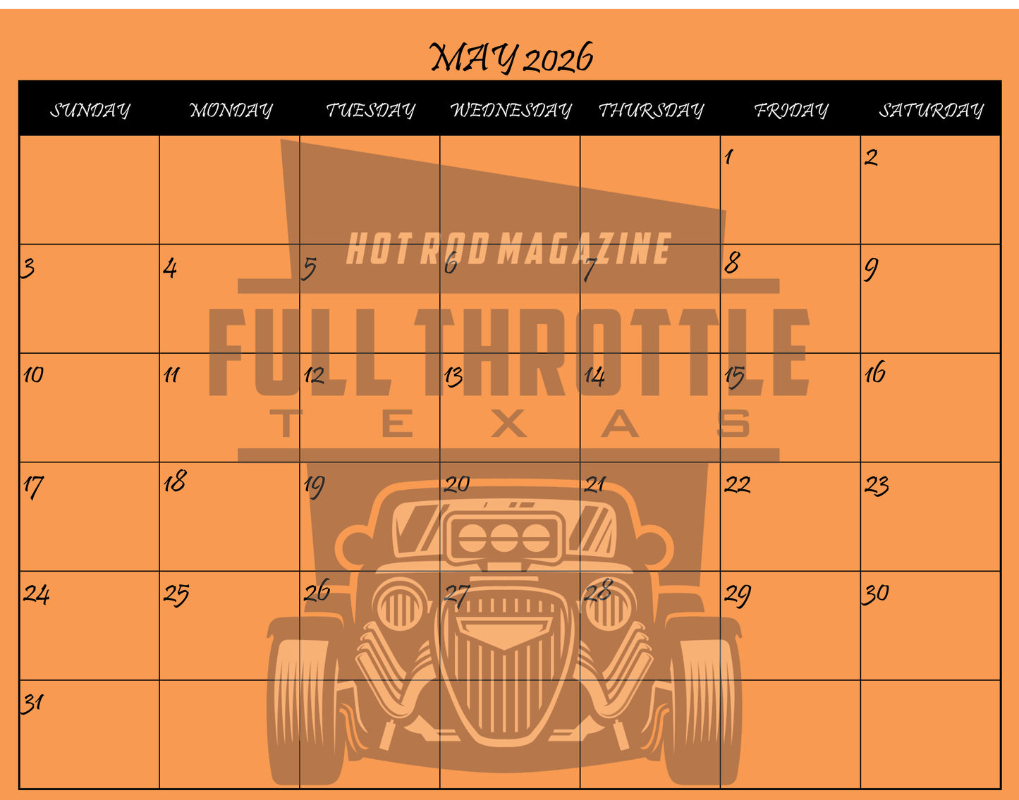 C-10's In The Park 2026 Calendar