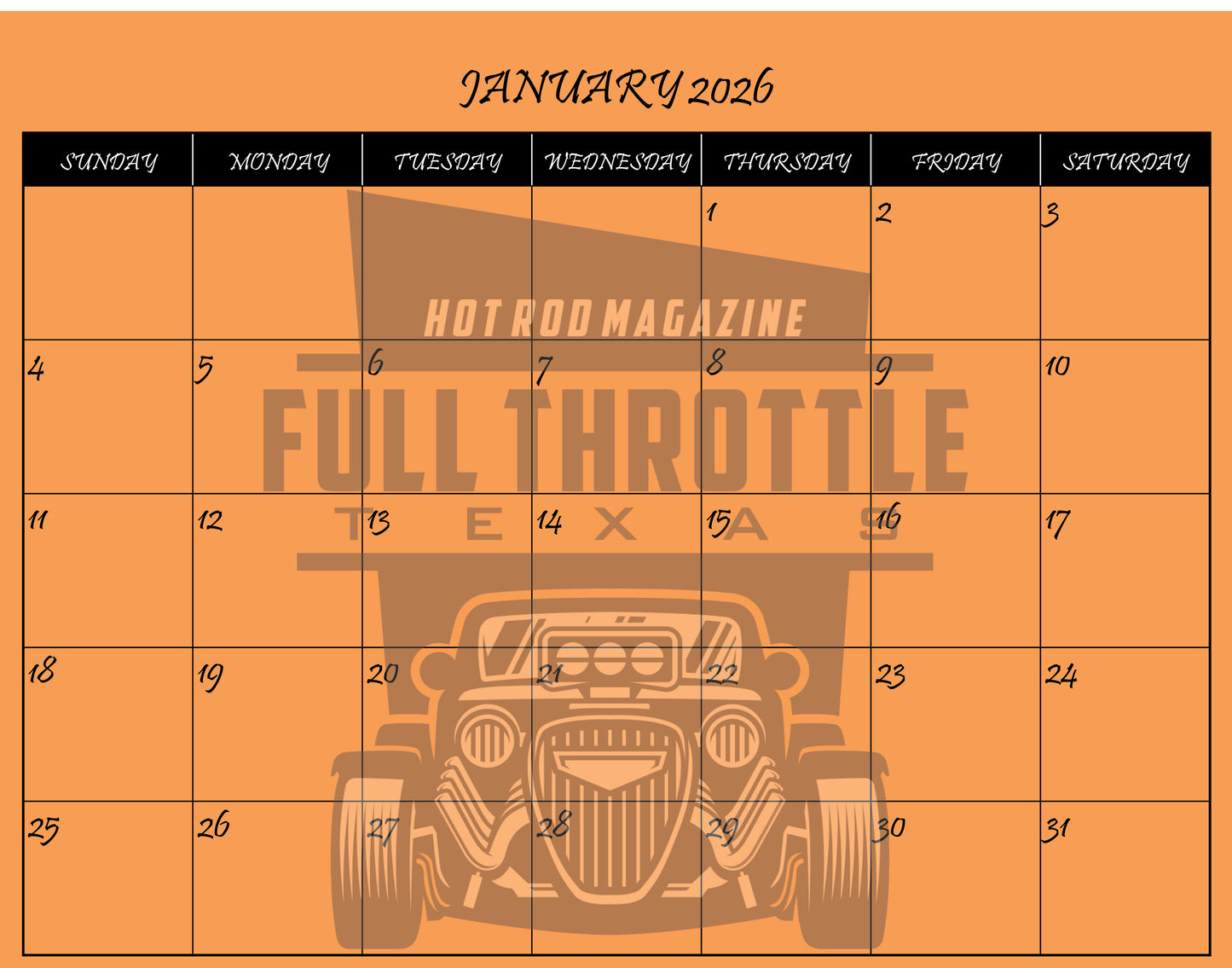 C-10's In The Park 2026 Calendar