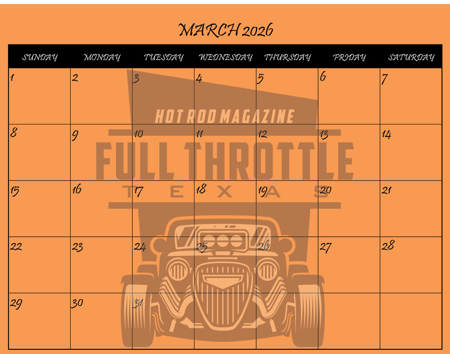 C-10's In The Park 2026 Calendar