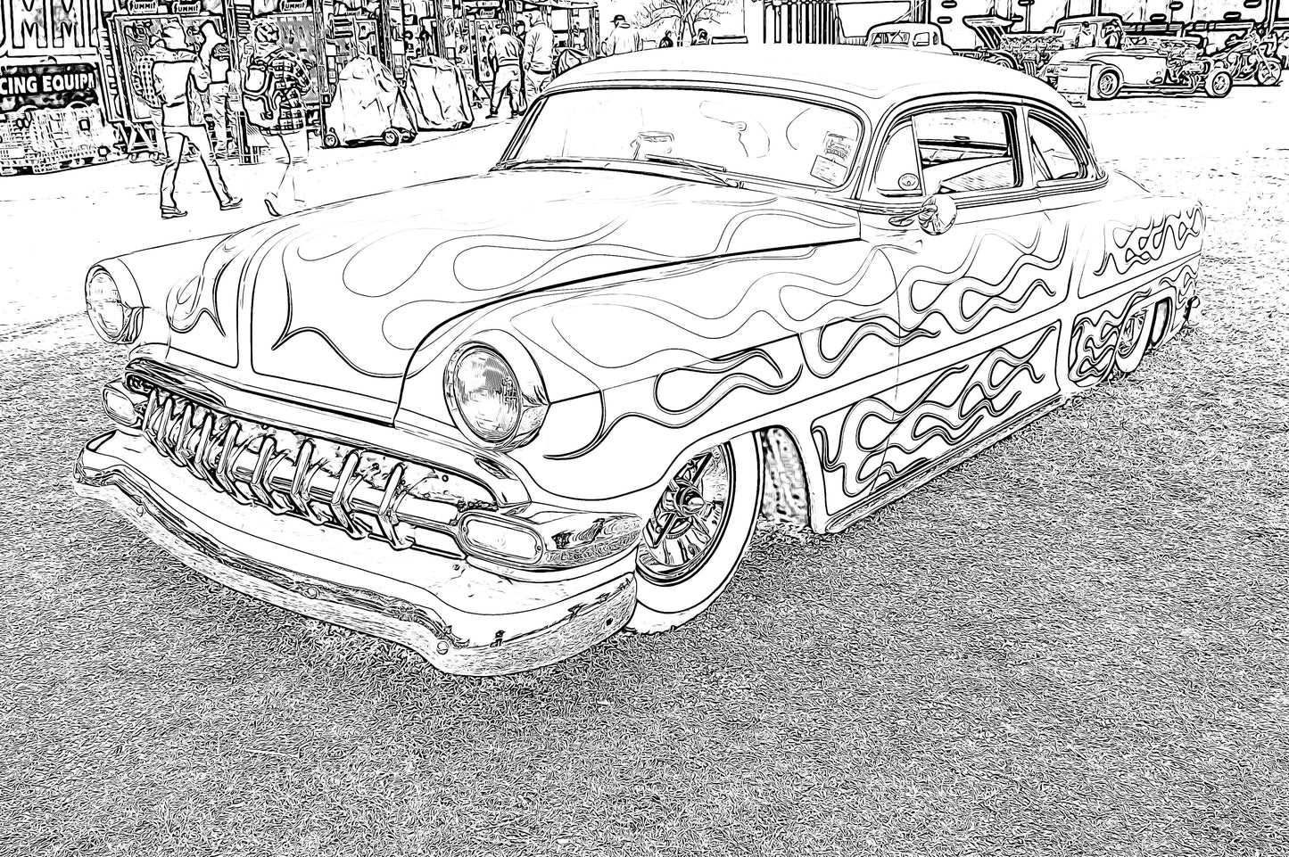 Original Hot Rod Coloring Book