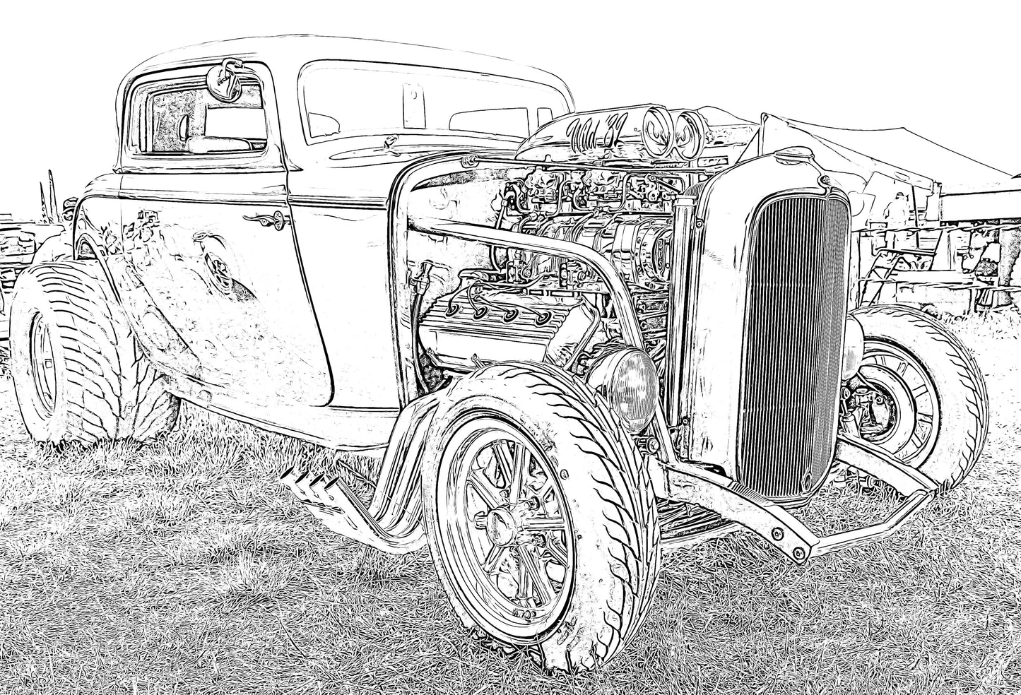 Original Hot Rod Coloring Book