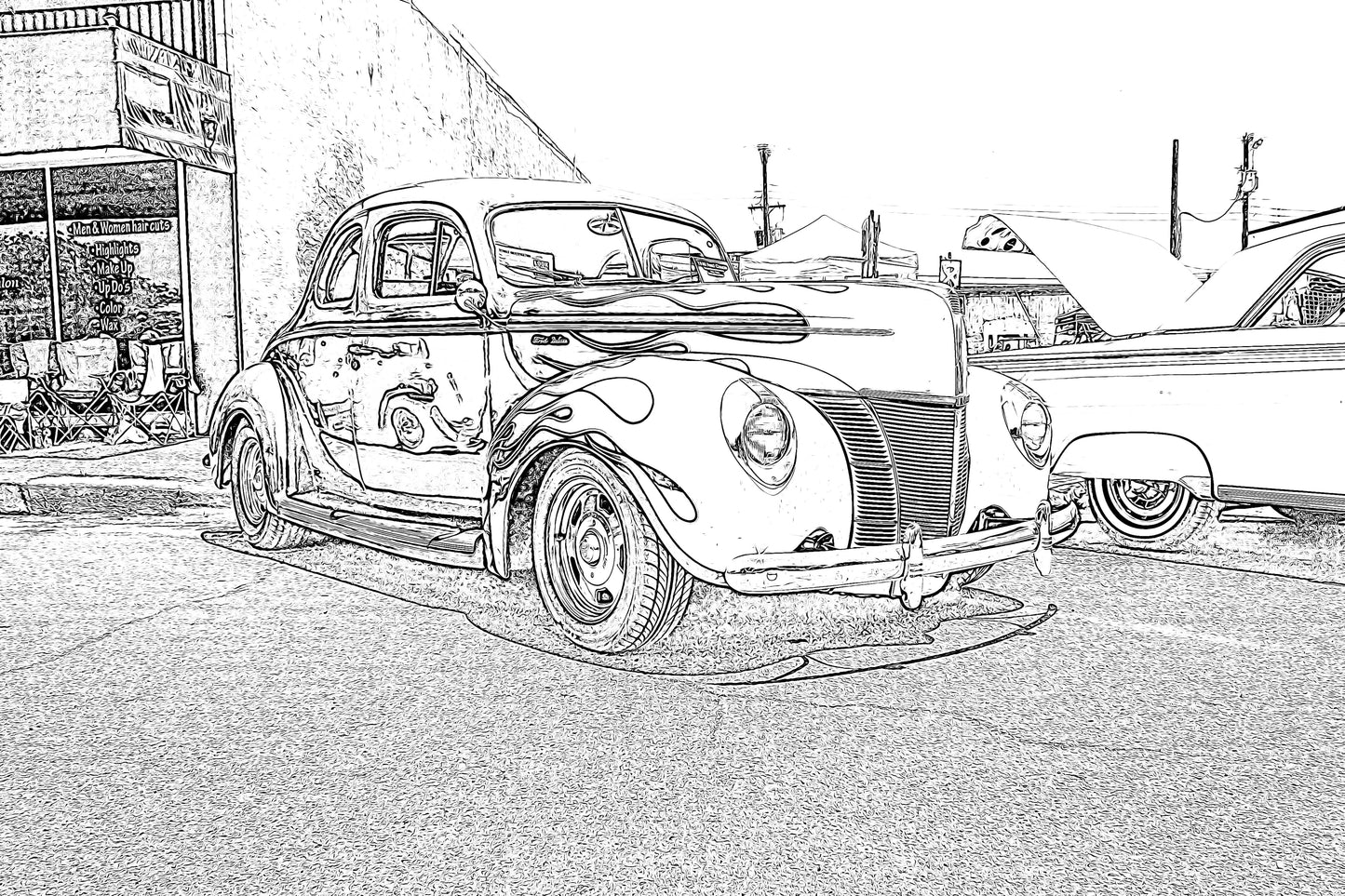 Original Hot Rod Coloring Book