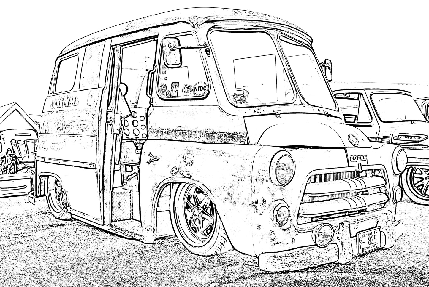 Original Hot Rod Trucks Coloring Book
