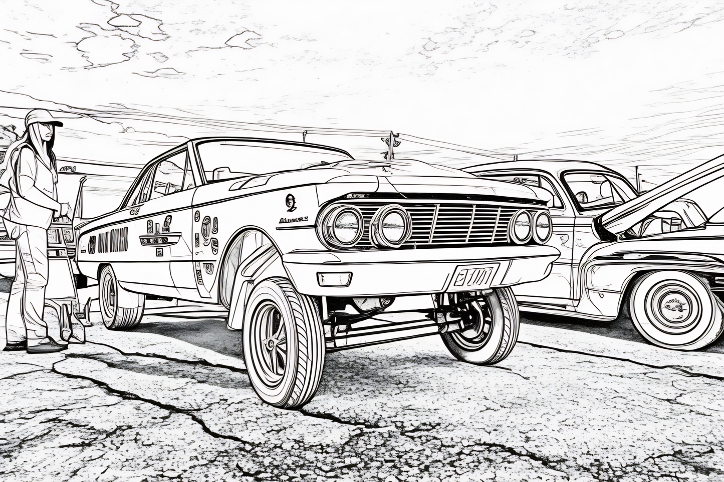 "Gassers" 2024 Coloring Book