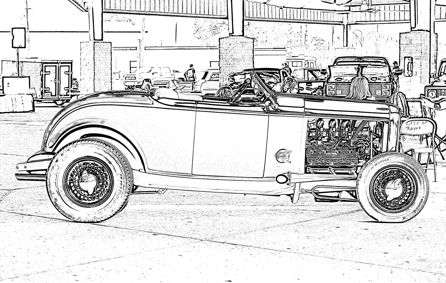 Hot Rods II Coloring Book