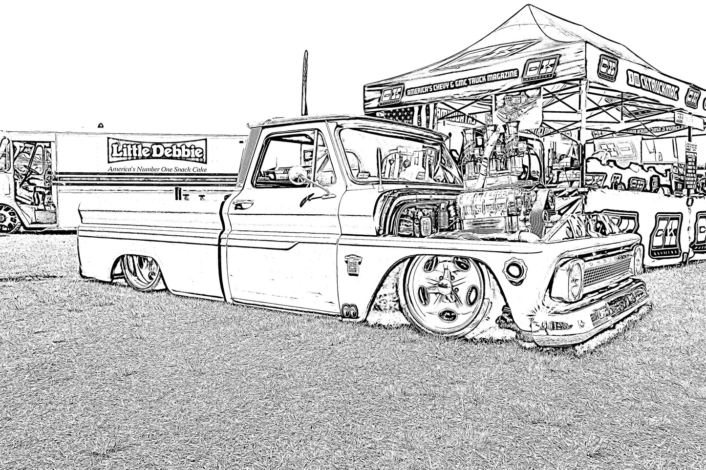 Hot Rod Trucks II Coloring Book
