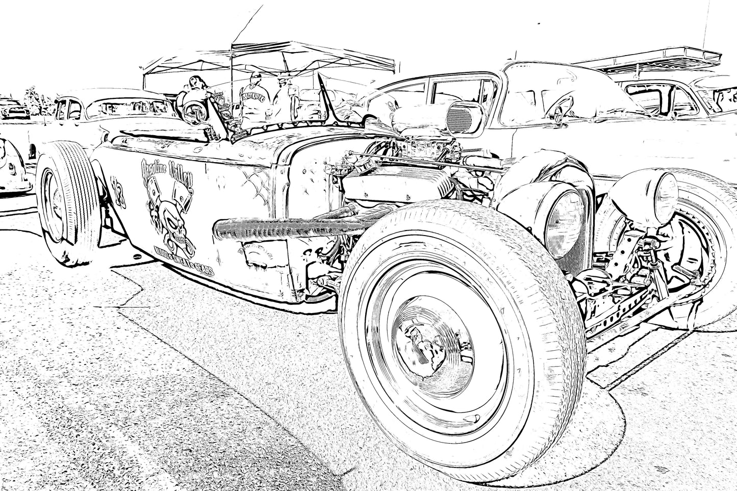 Hot Rods II Coloring Book