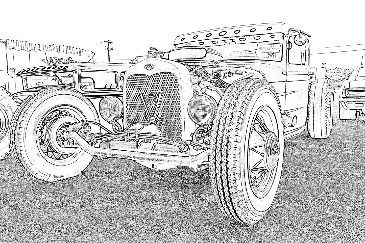 Hot Rods II Coloring Book
