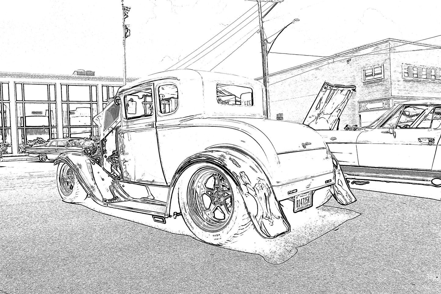 Hot Rods II Coloring Book