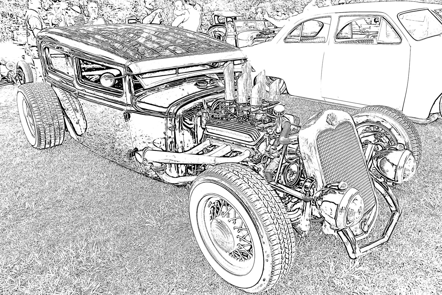 Hot Rods II Coloring Book