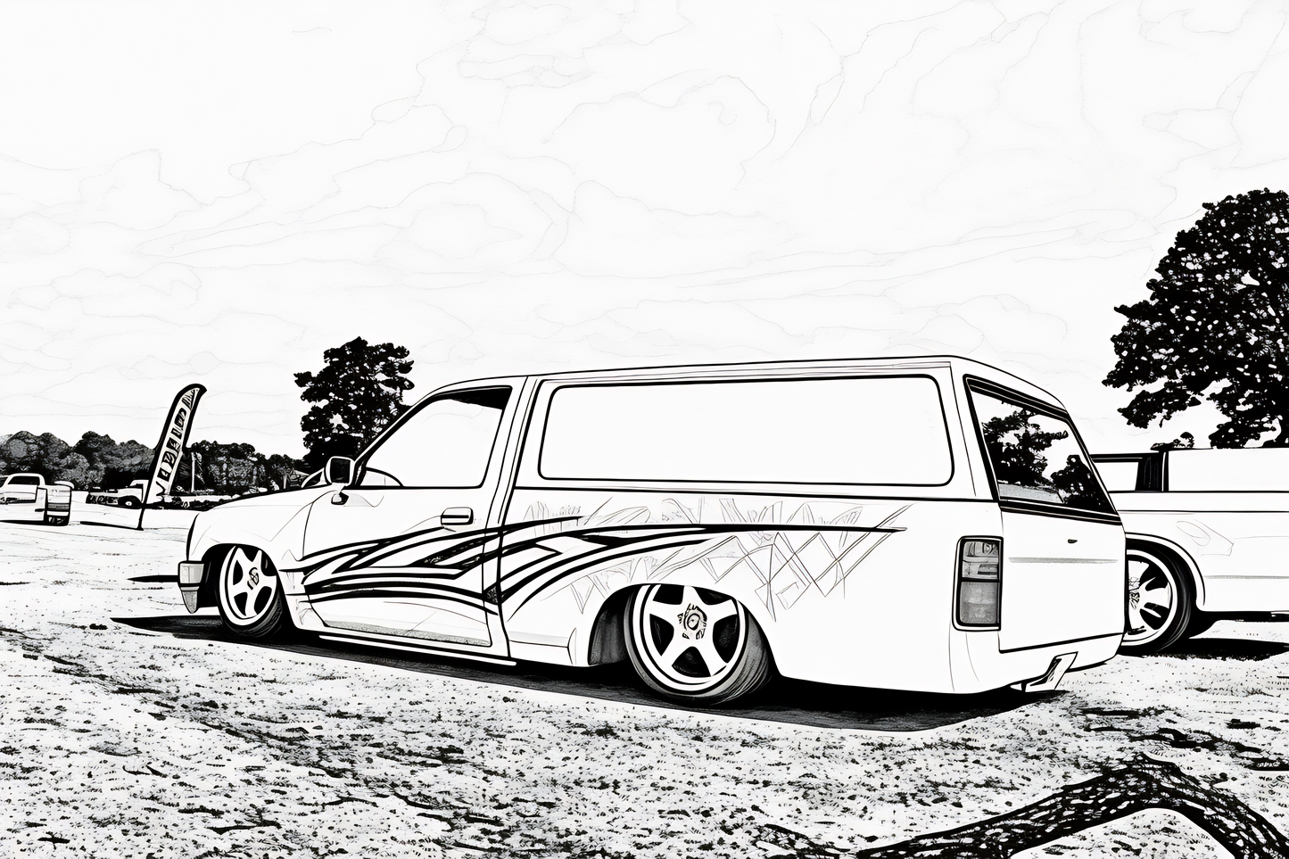 Mini Truckin Coloring Book