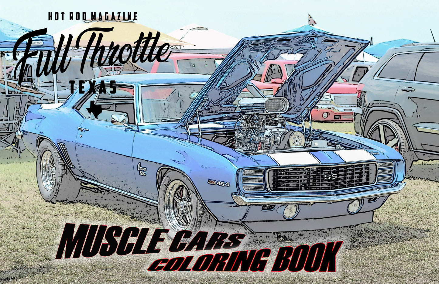 Muscle Cars Coloring Book