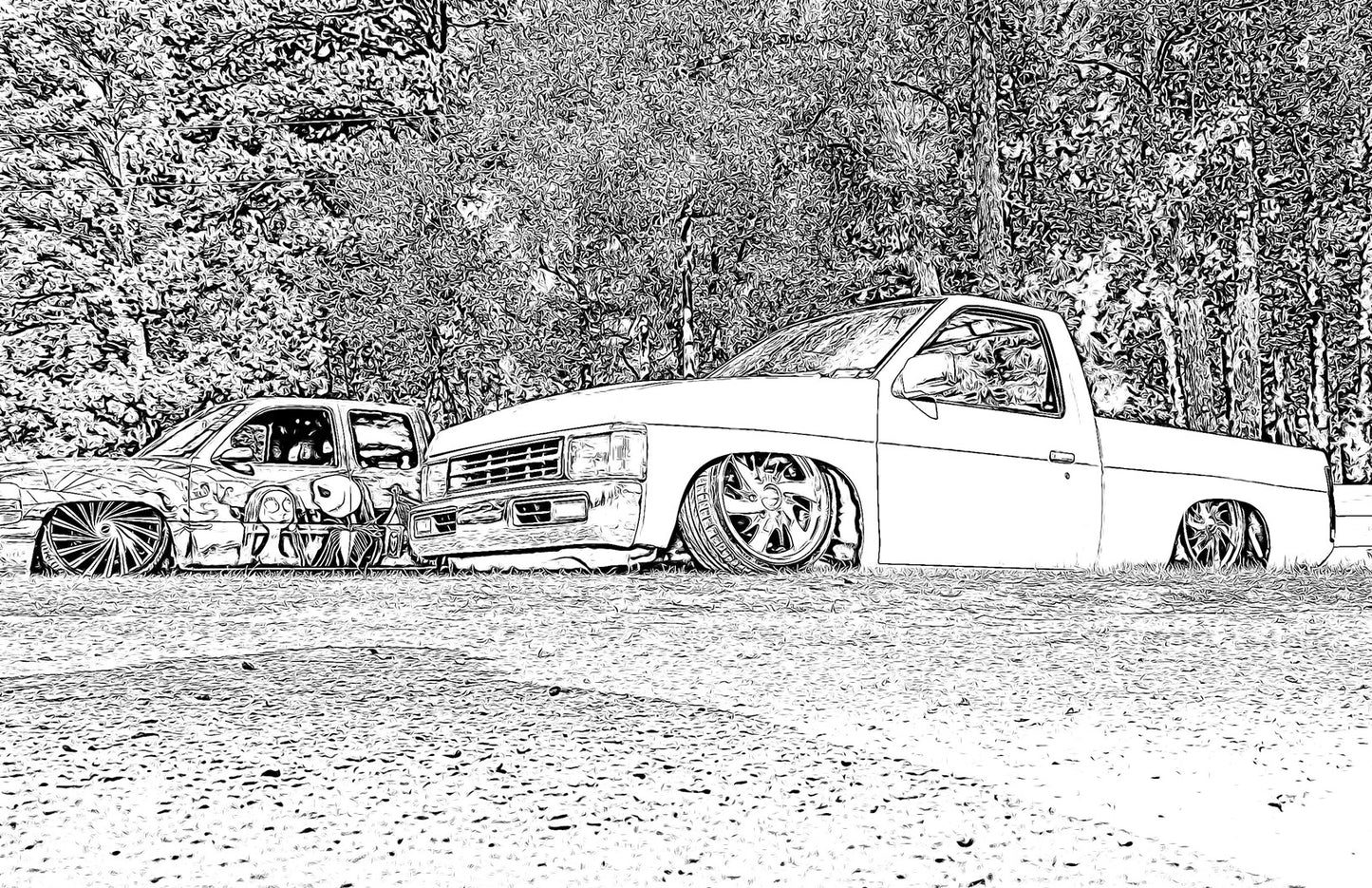 The Original Mini Truckin Coloring Book