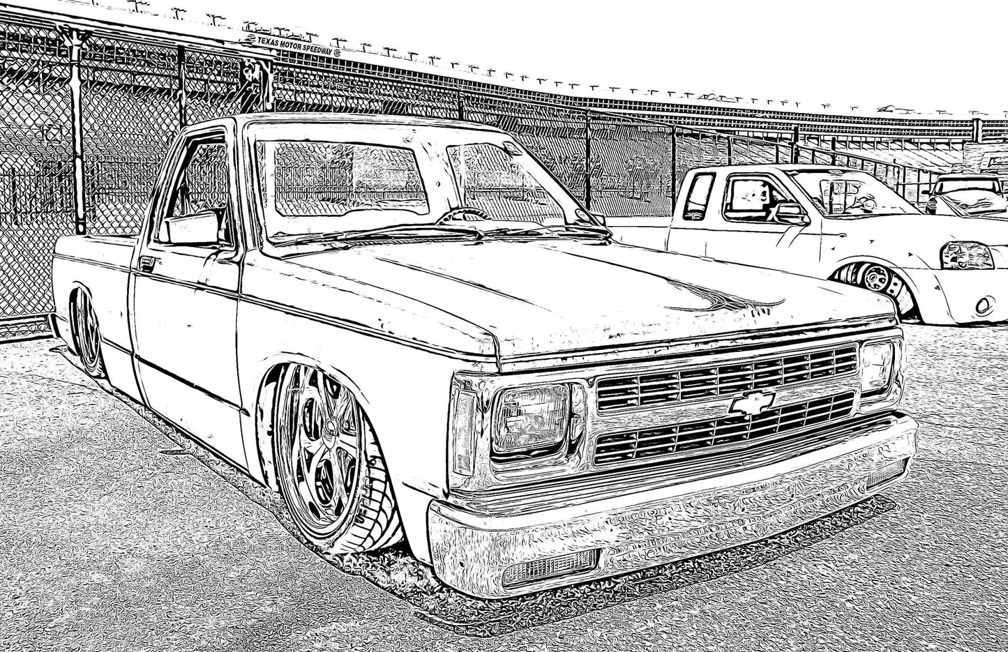 The Original Mini Truckin Coloring Book