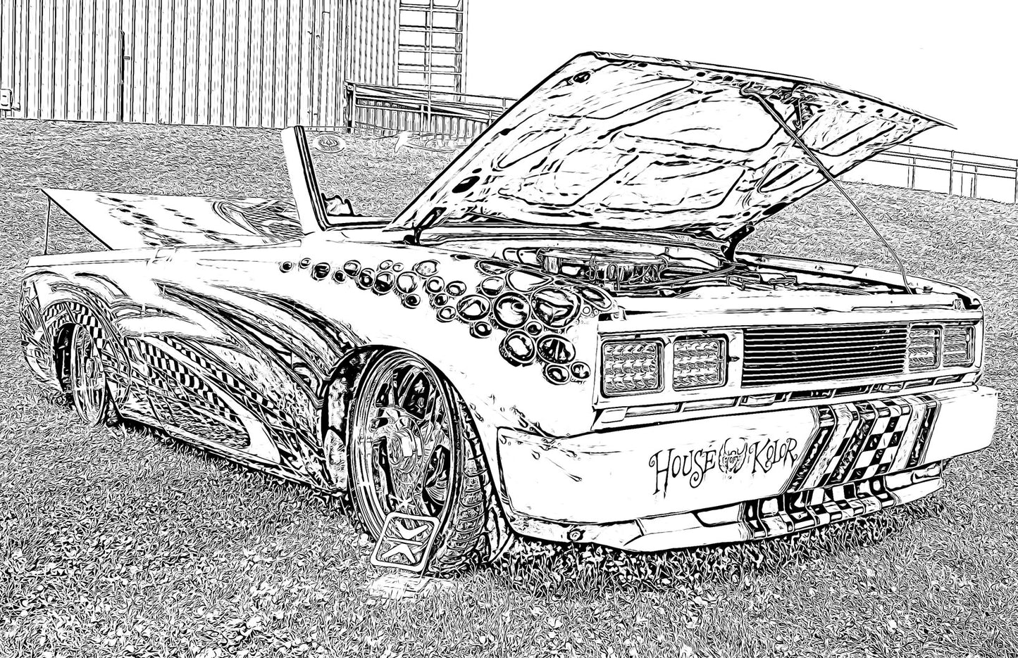 The Original Mini Truckin Coloring Book