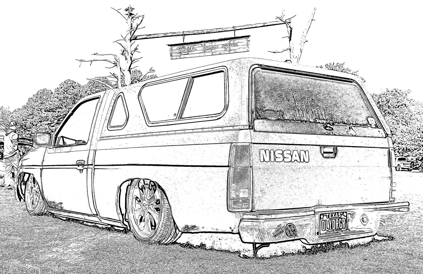 The Original Mini Truckin Coloring Book