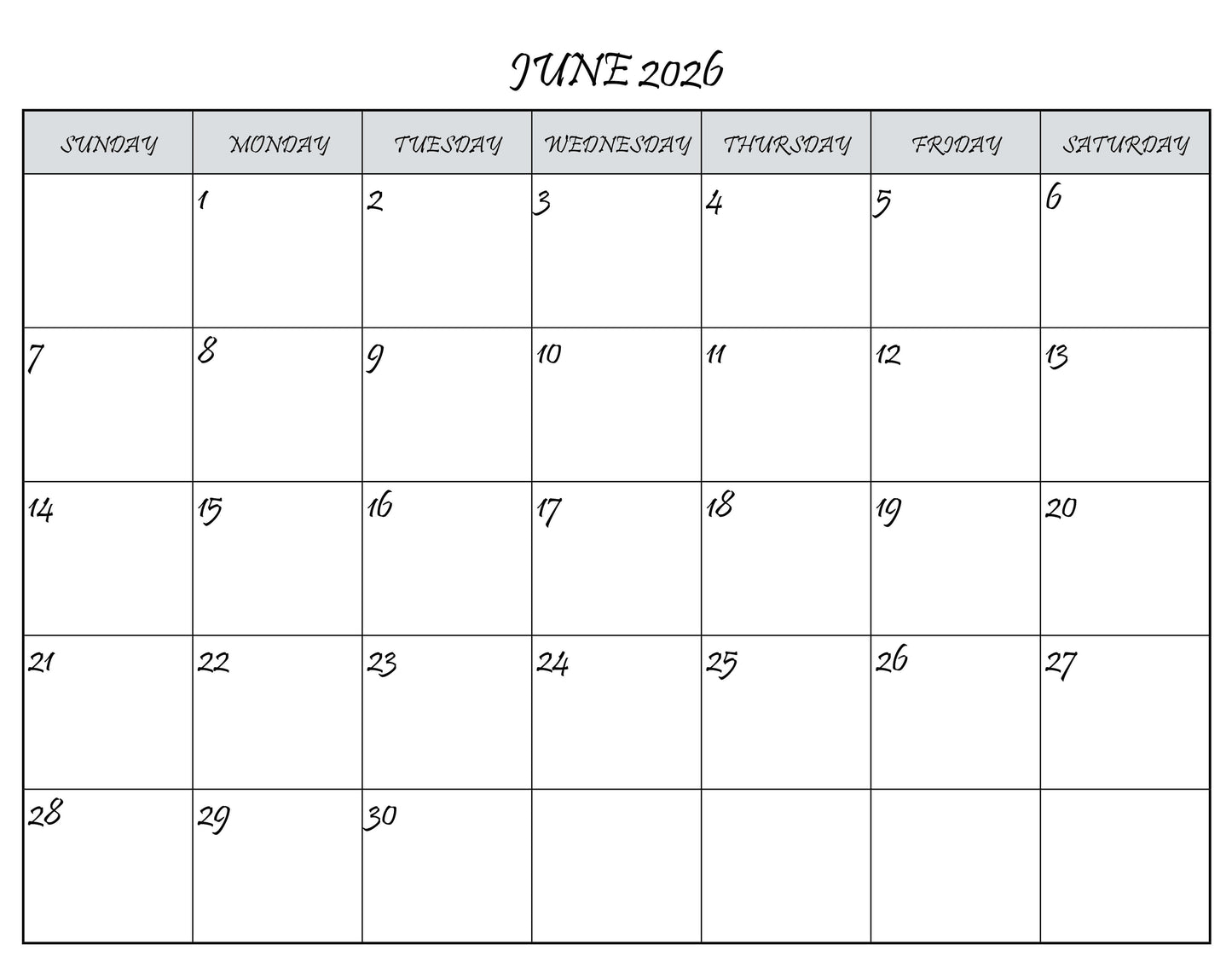 C-10's 2026 Calendar