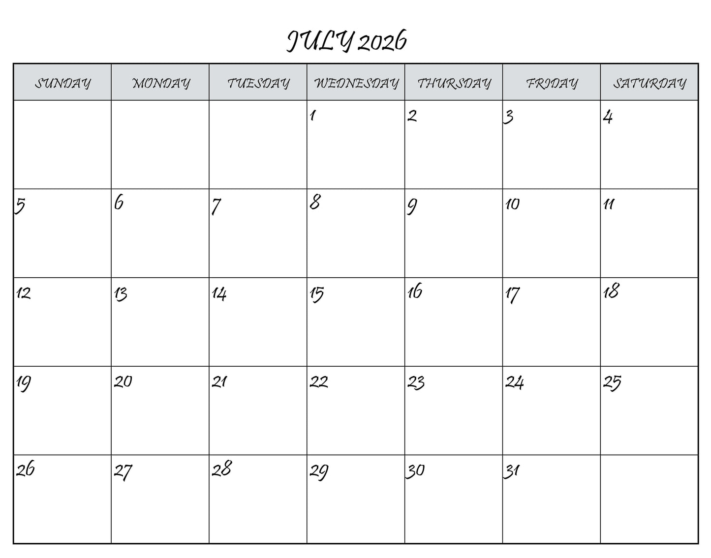 C-10's 2026 Calendar