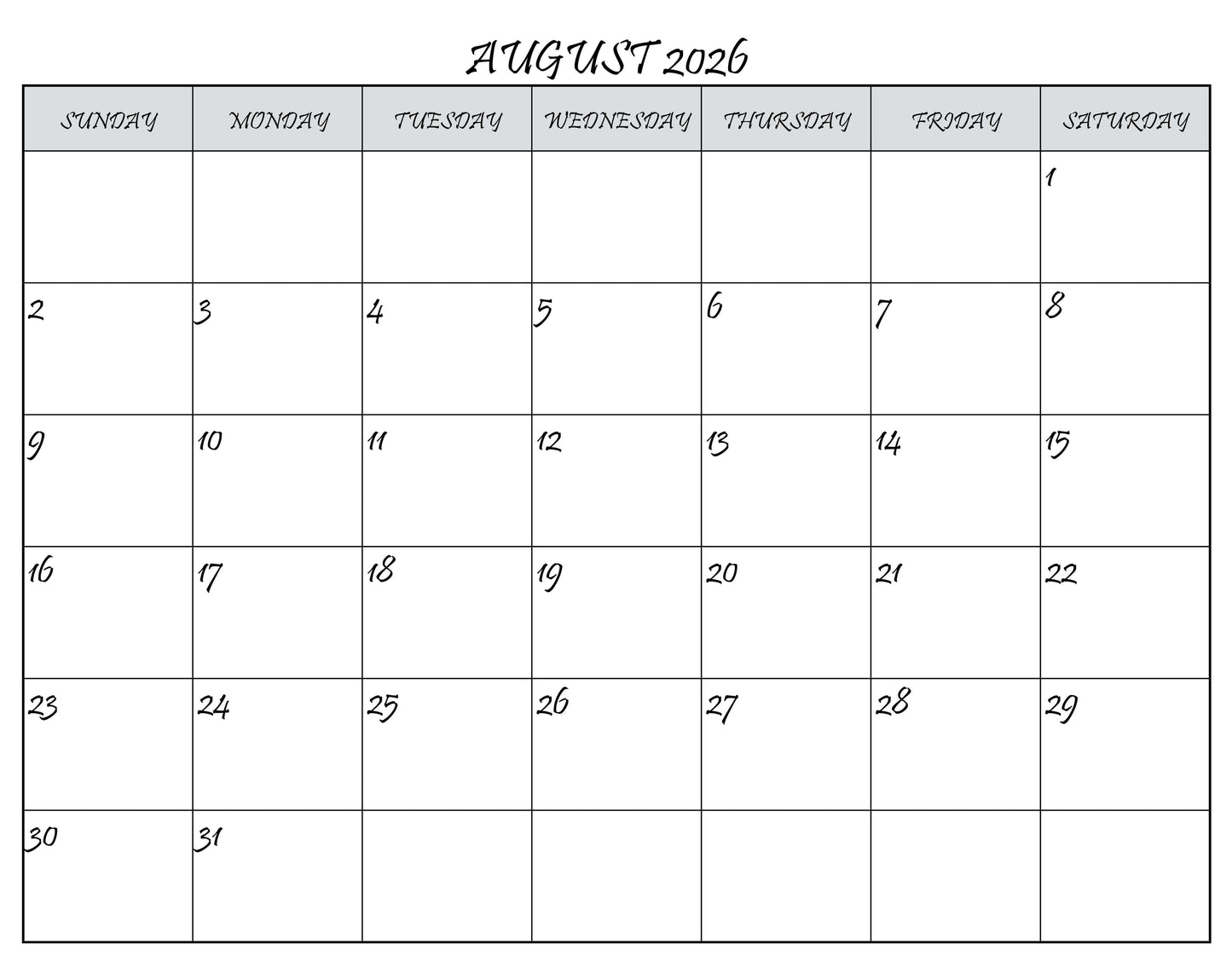 C-10's 2026 Calendar