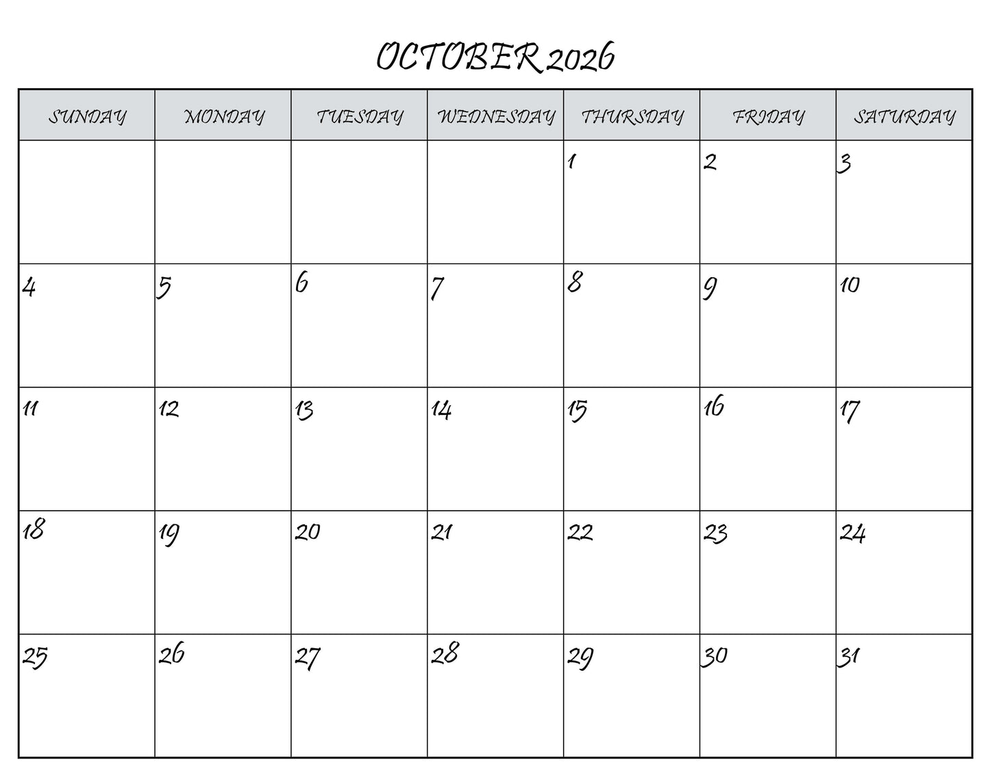 C-10's 2026 Calendar