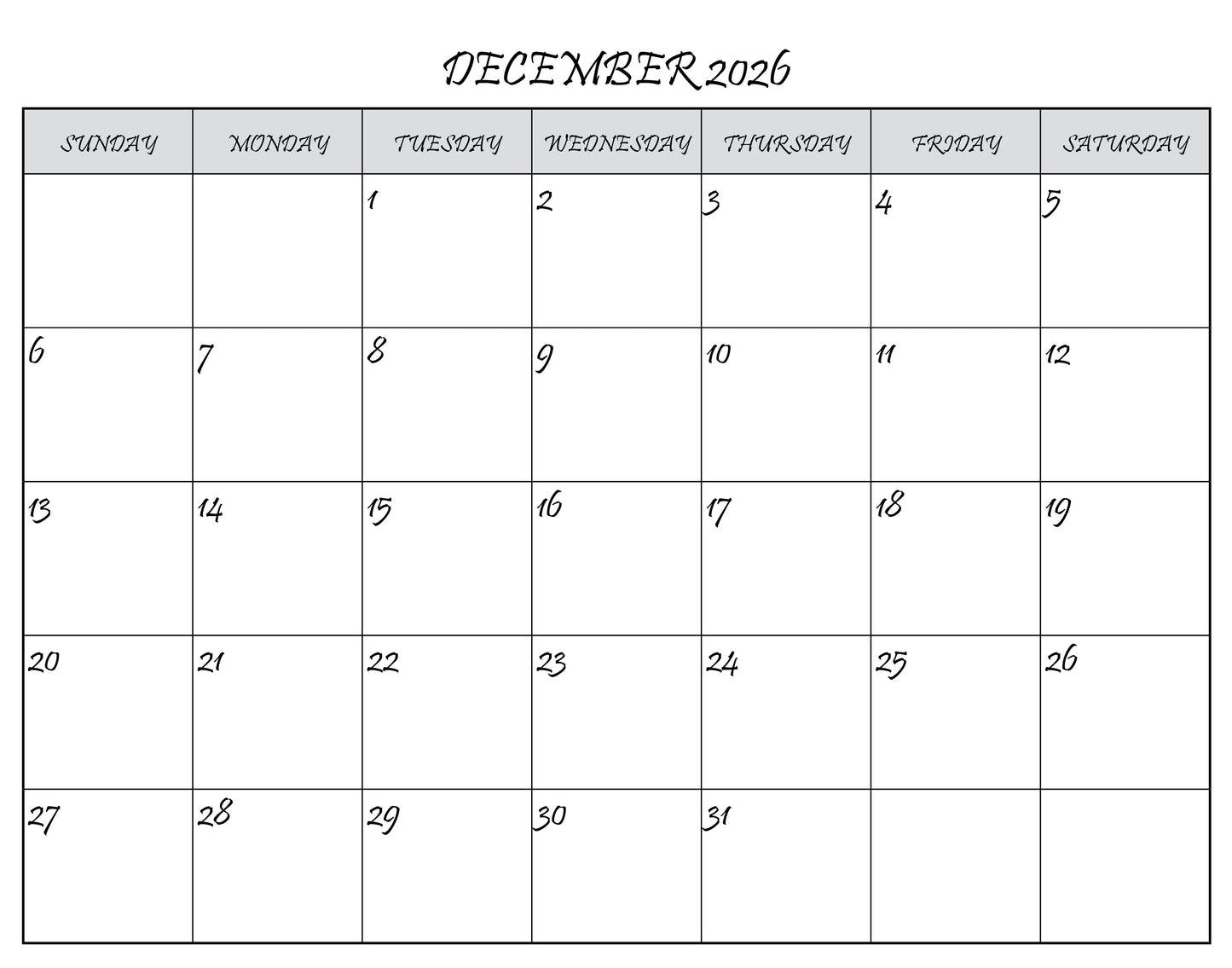 C-10's 2026 Calendar