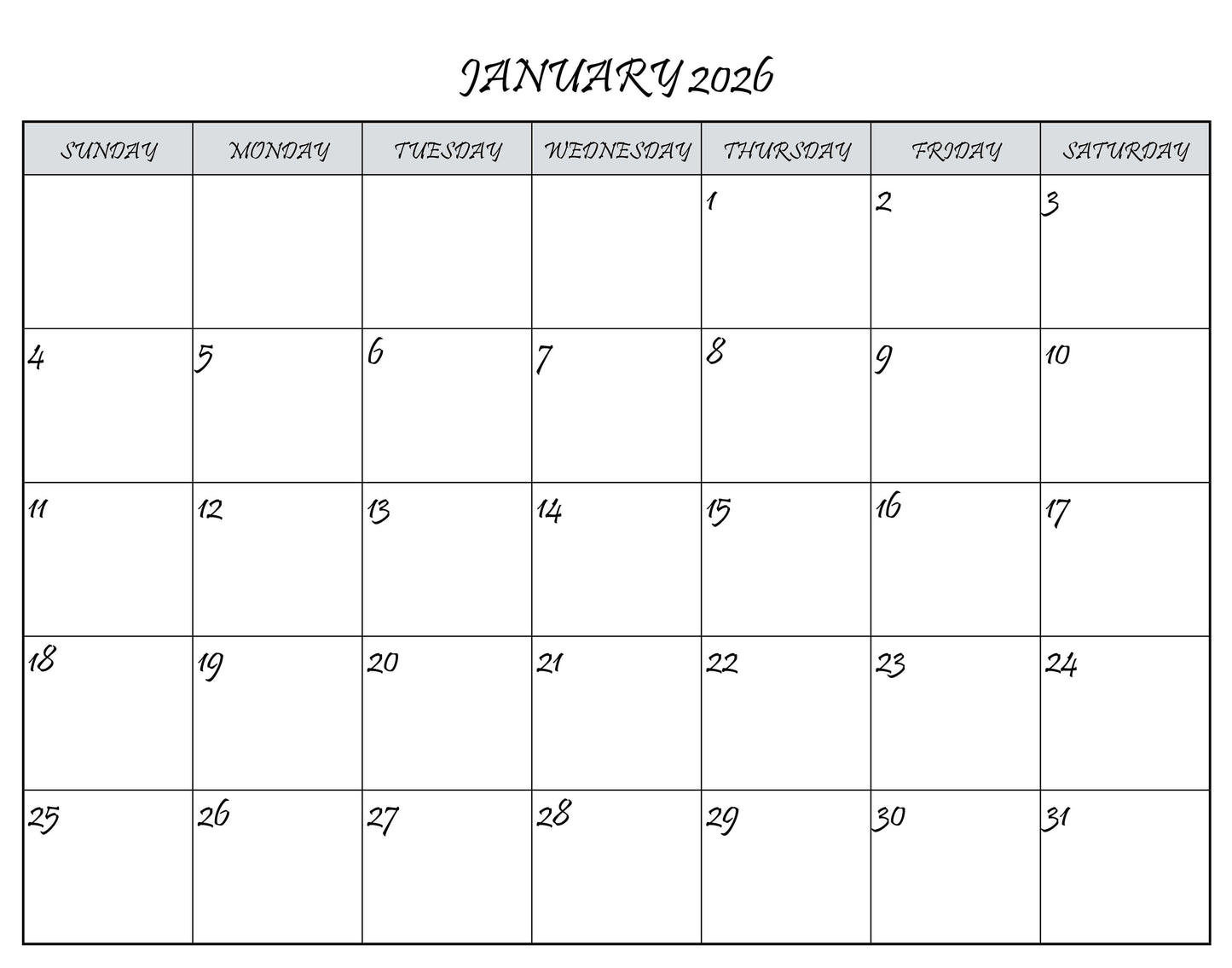 C-10's 2026 Calendar