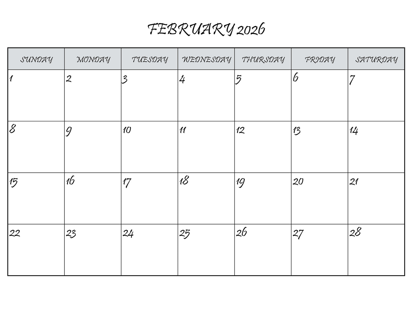 C-10's 2026 Calendar