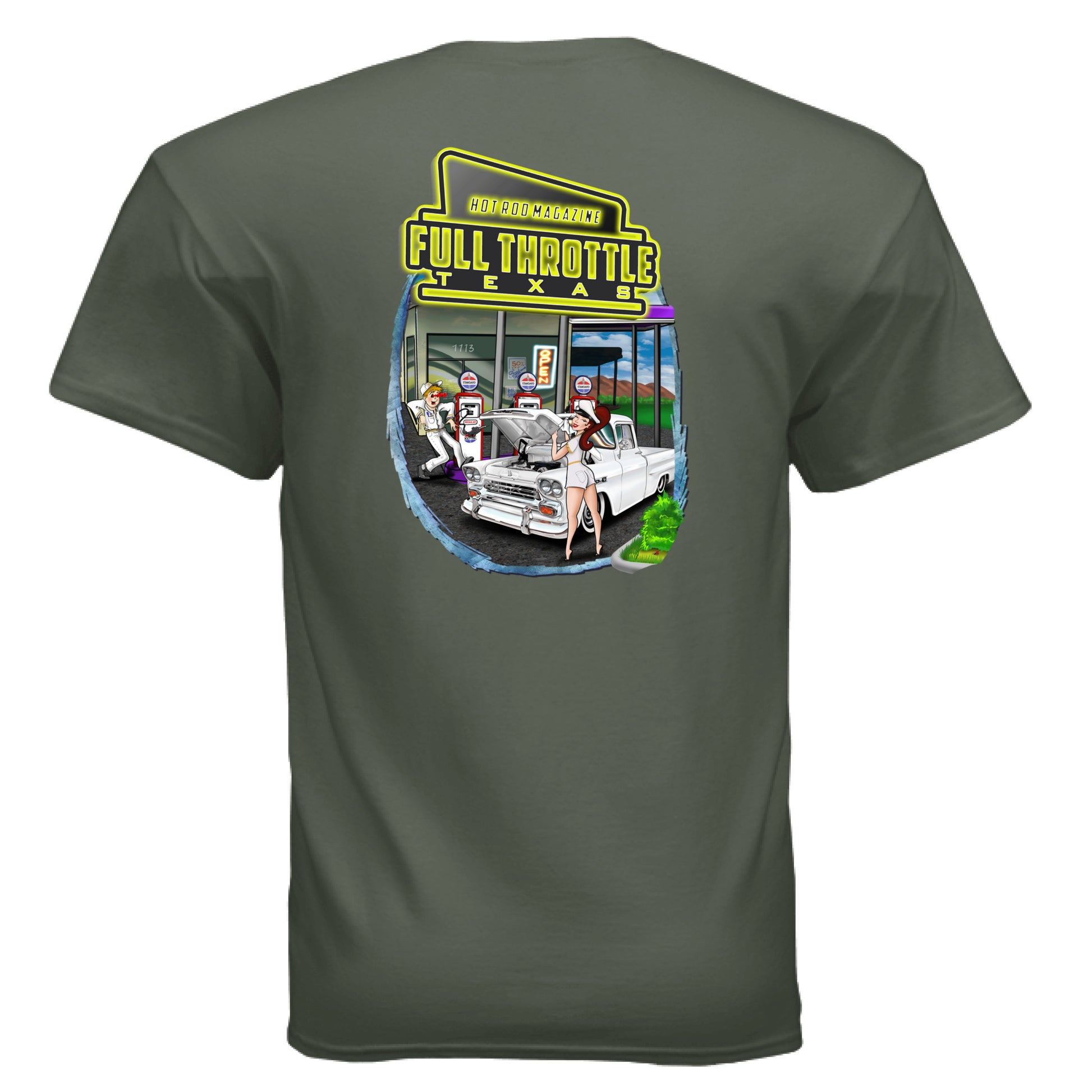 MILITARY GREEN - BACK