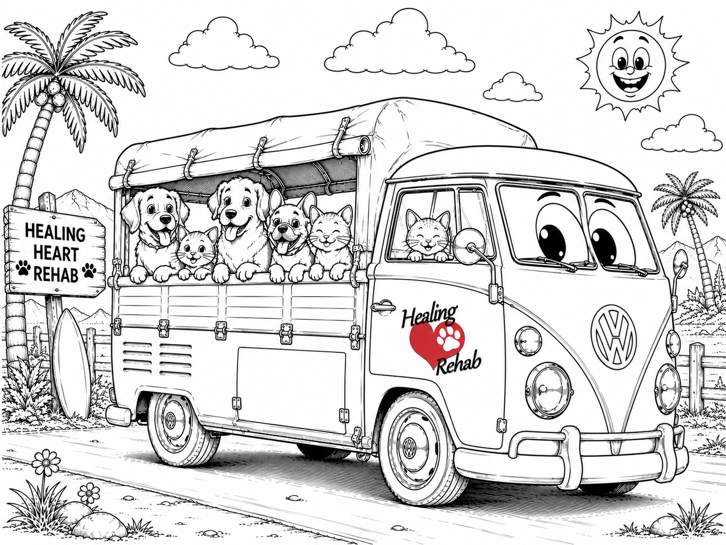 Volkswagen Kids Coloring Book | Classic VW Beetles, Buses & More
