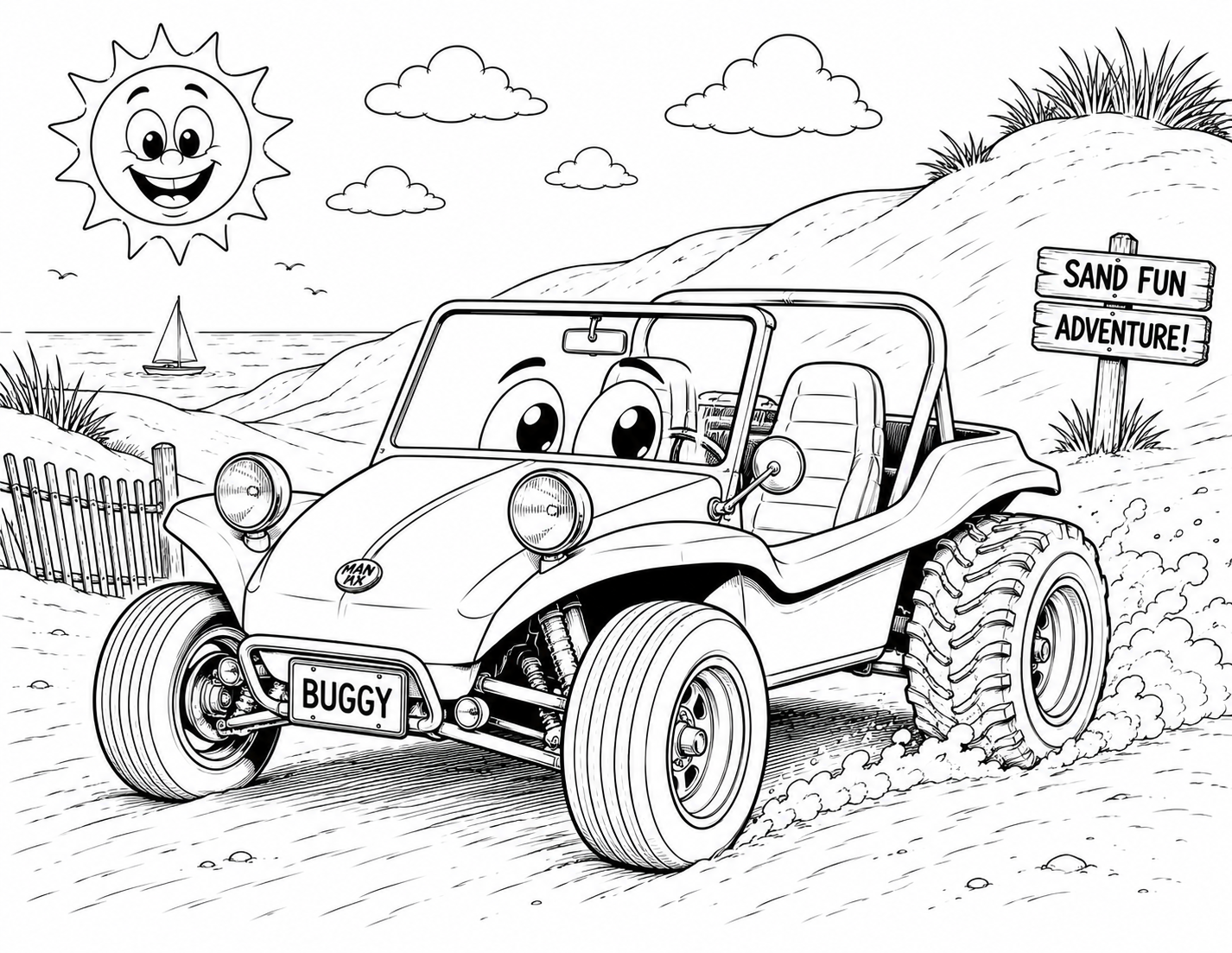 Volkswagen Kids Coloring Book | Classic VW Beetles, Buses & More