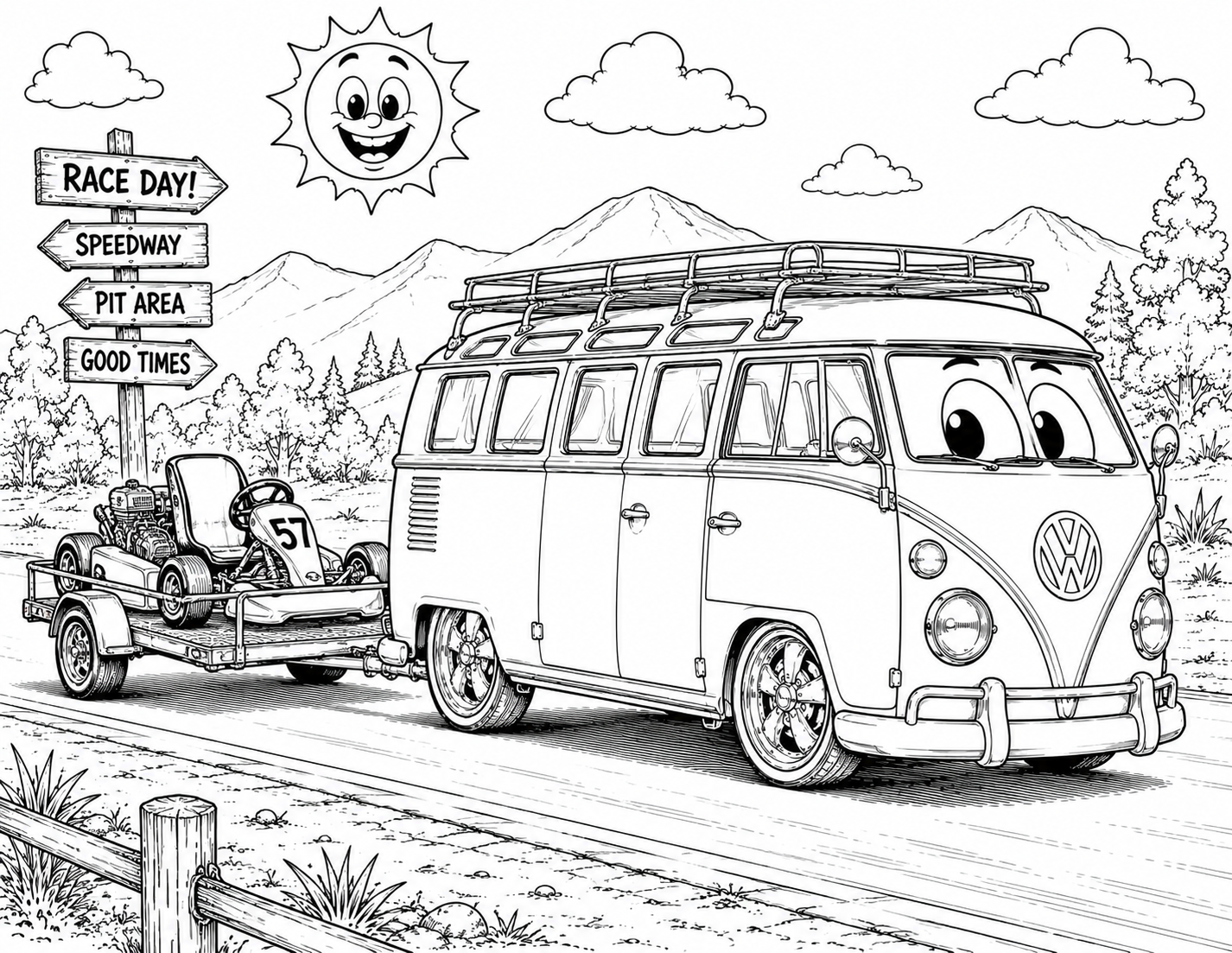 Volkswagen Kids Coloring Book | Classic VW Beetles, Buses & More