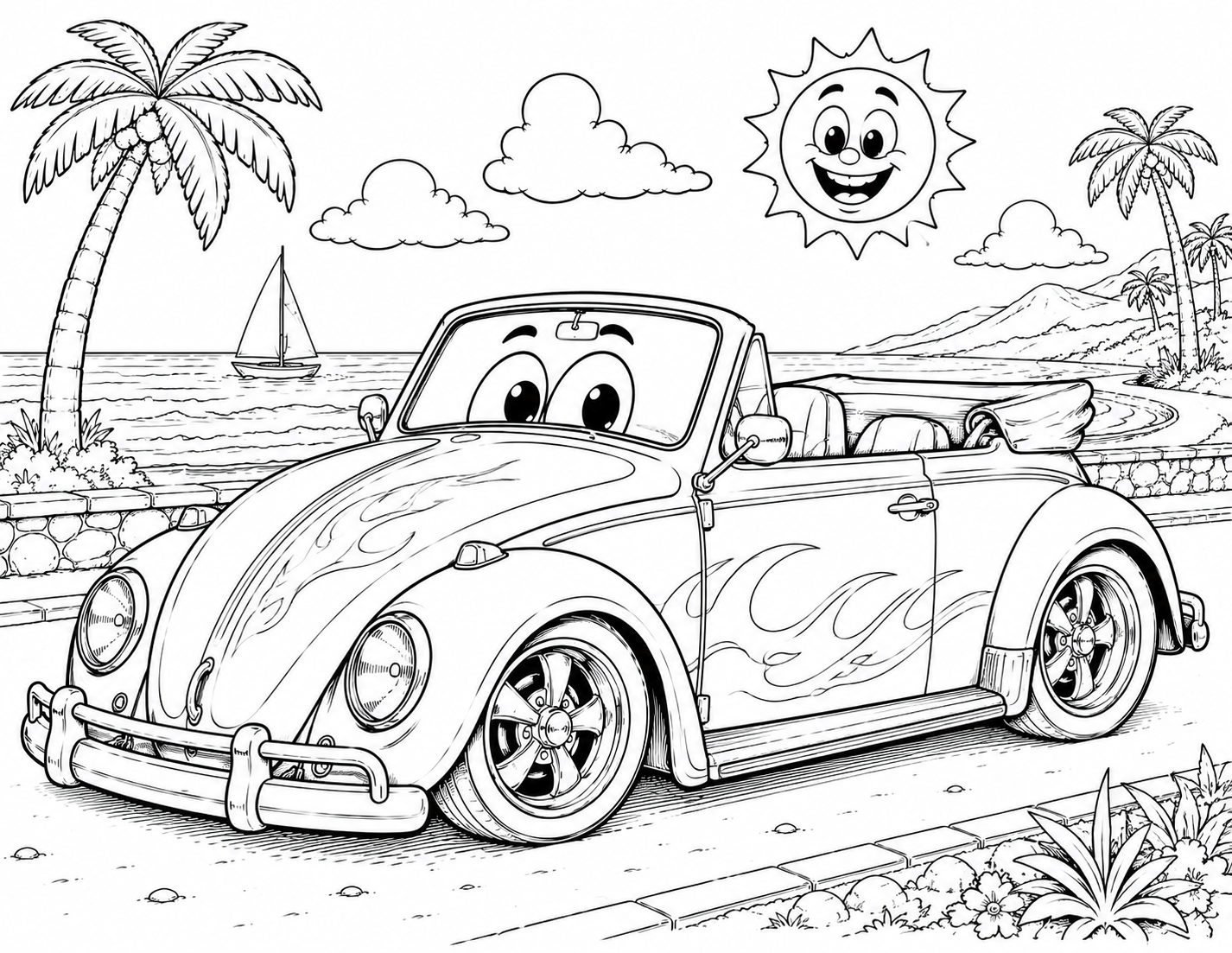 Volkswagen Kids Coloring Book | Classic VW Beetles, Buses & More