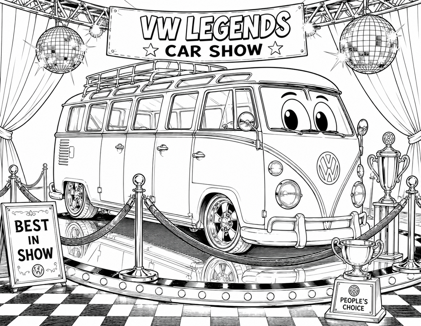 Volkswagen Kids Coloring Book | Classic VW Beetles, Buses & More
