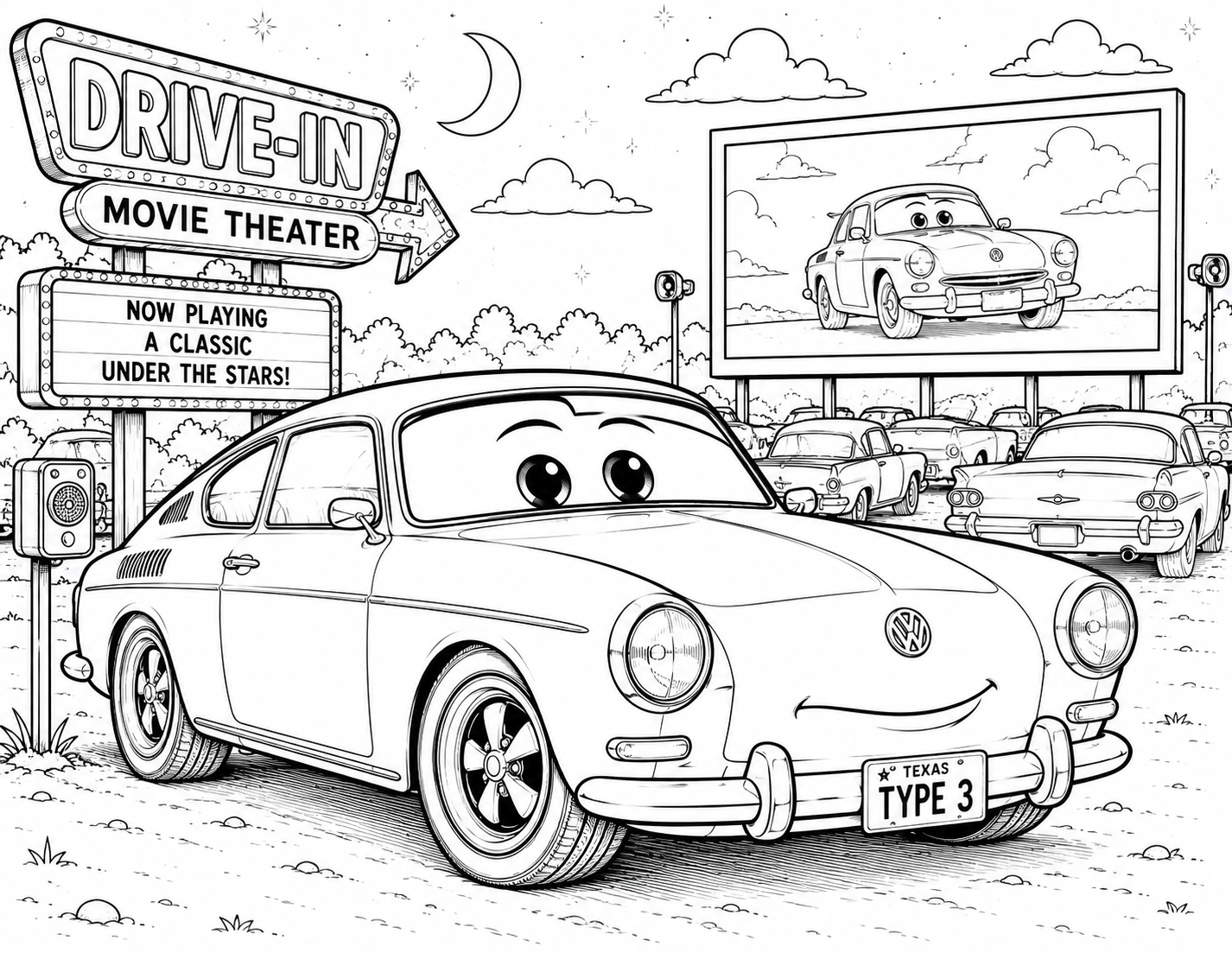 Volkswagen Kids Coloring Book | Classic VW Beetles, Buses & More