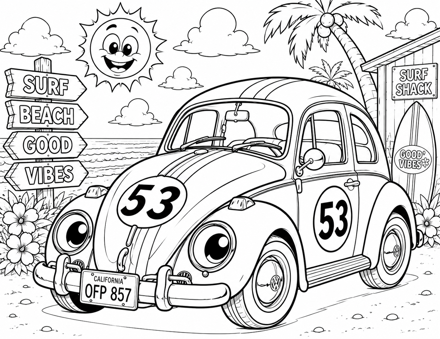 Volkswagen Kids Coloring Book | Classic VW Beetles, Buses & More