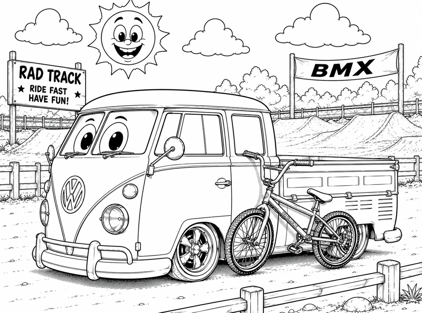 Volkswagen Kids Coloring Book | Classic VW Beetles, Buses & More