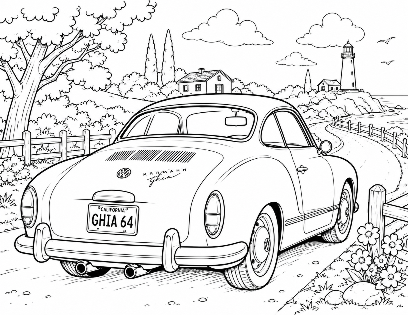 Volkswagen Kids Coloring Book | Classic VW Beetles, Buses & More